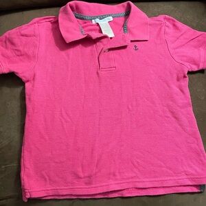 Janie & Jack Pink Boys Polo Shirt